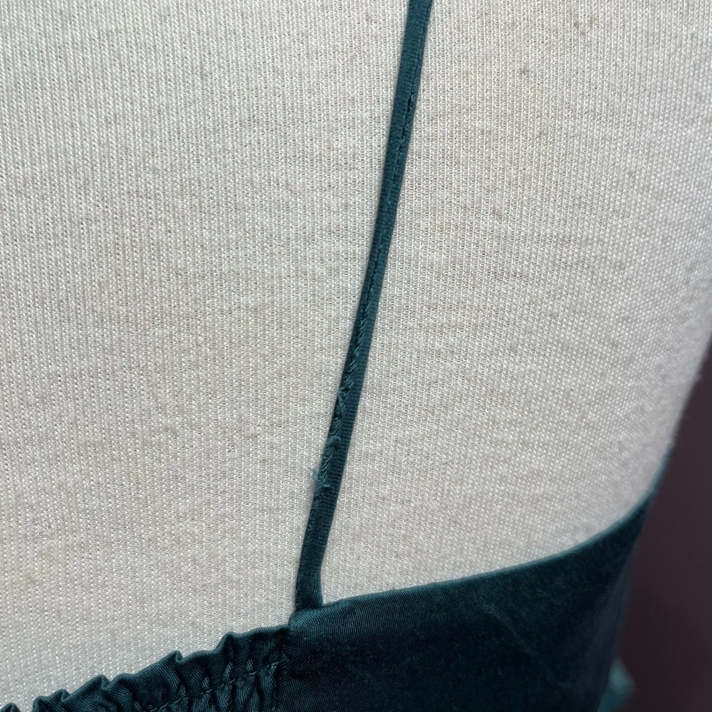 PINK Victoria’s Secret TENCEL™ Slip Mini Dress | Y2K Emerald Green S-M - Picture 10 of 10